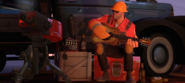 Me, playing TF2, yesterday.